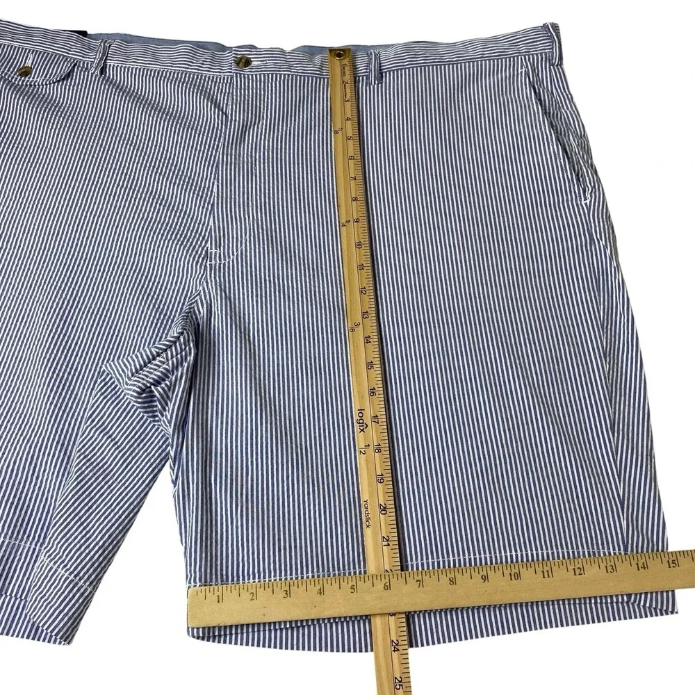 Polo Ralph Lauren Sz 52B Big & Tall Blue/White Stripe Stretch Classic Fit Shorts